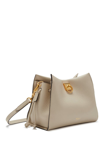 Small Iris Handle Chalk & Midnight Heavy Grain & Silky Calf