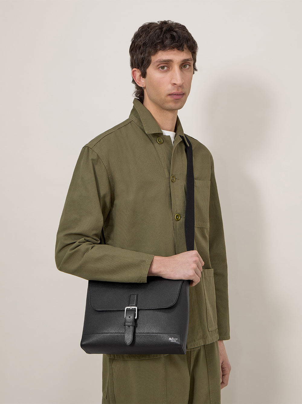 Small Chiltern Crossbody Messenger (Black)