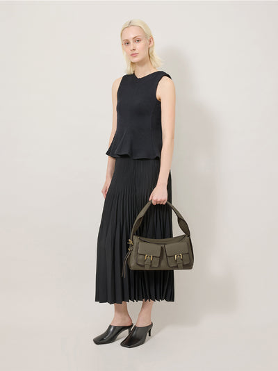 Maggie Shoulder Bag (Linen Green)