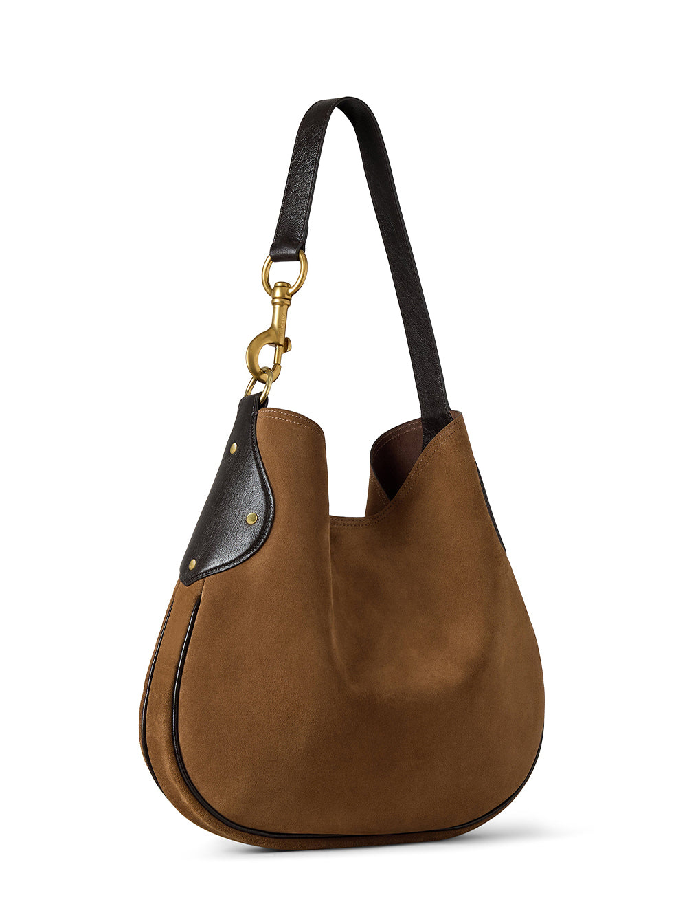Hackney Shoulder Bag (Suede Vintage Oak)
