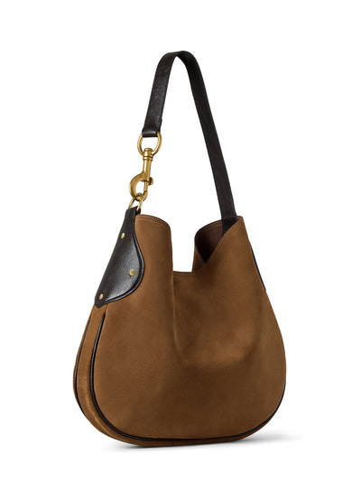 Hackney Shoulder Bag (Suede Vintage Oak)