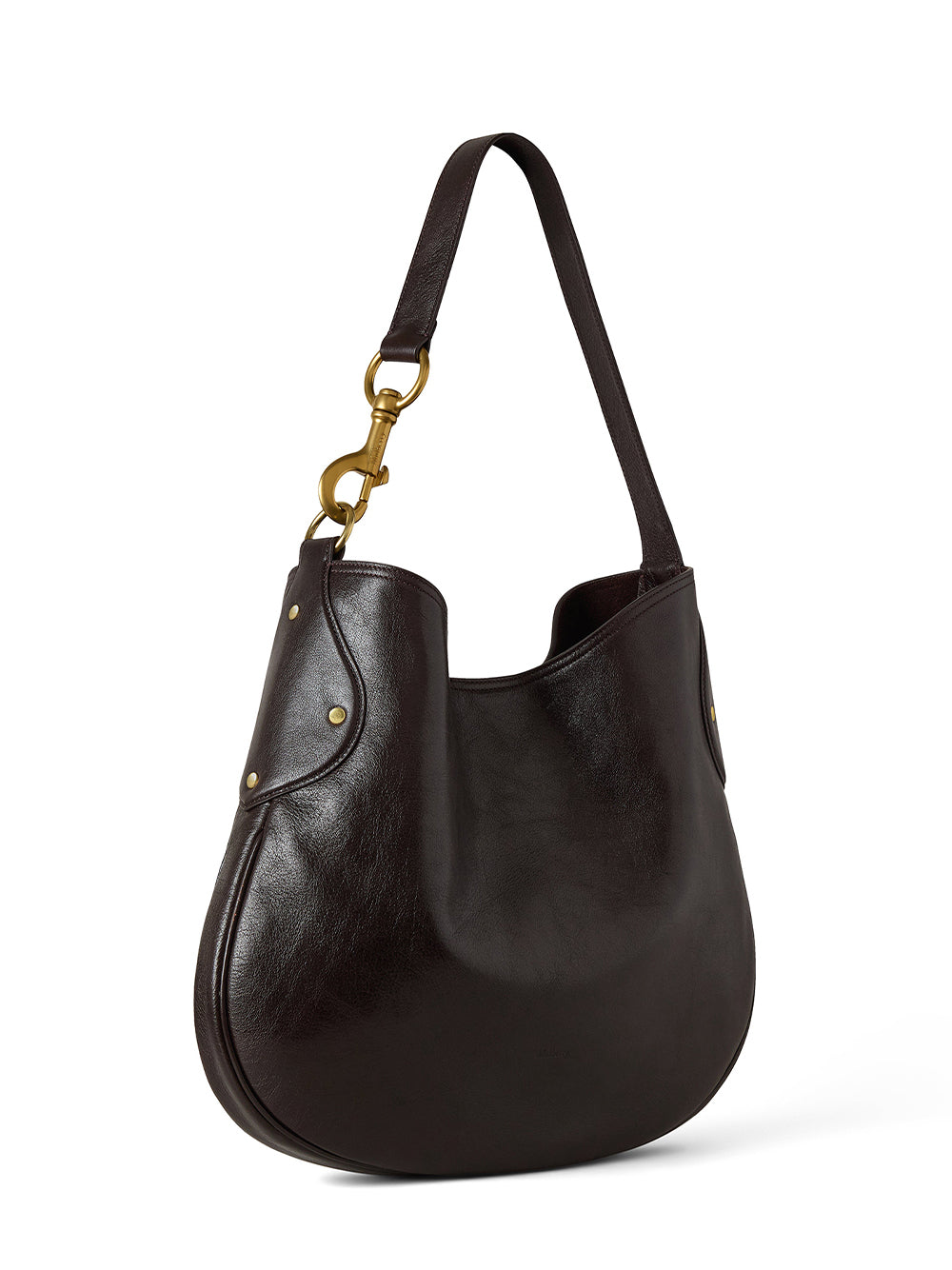 Hackney Shoulder Bag (Shiny Buffalo Ebony)