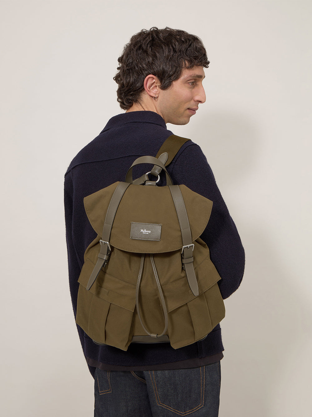 Heritage Waxed Backpack (Dark Moss)