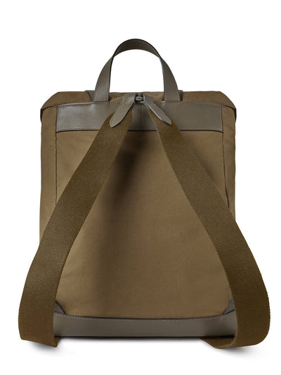 Heritage Waxed Backpack (Dark Moss)