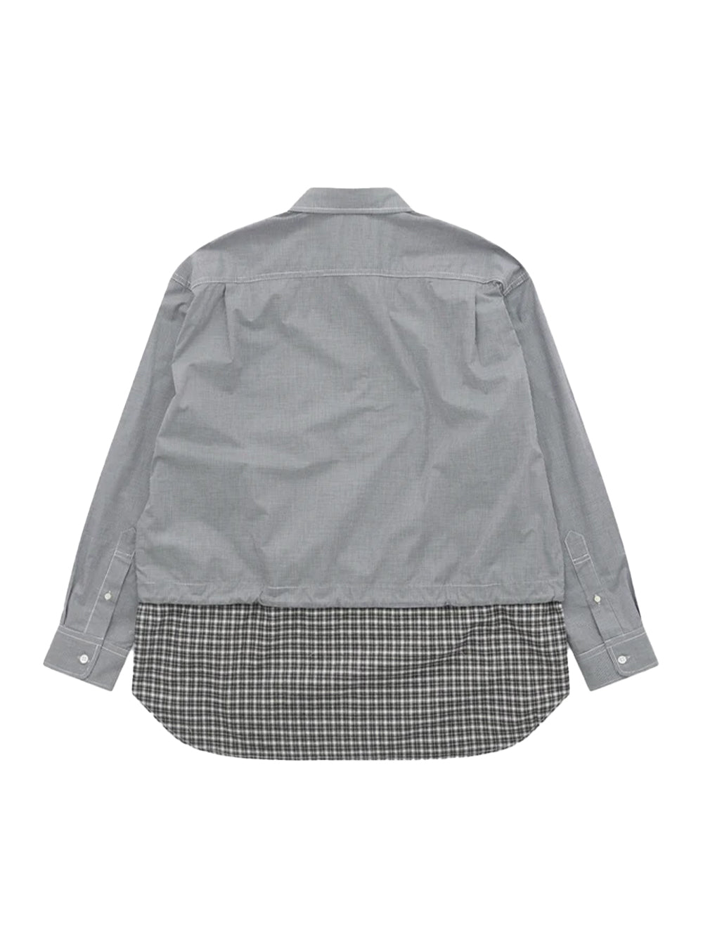 Men’s Check Hem Shirt Grey