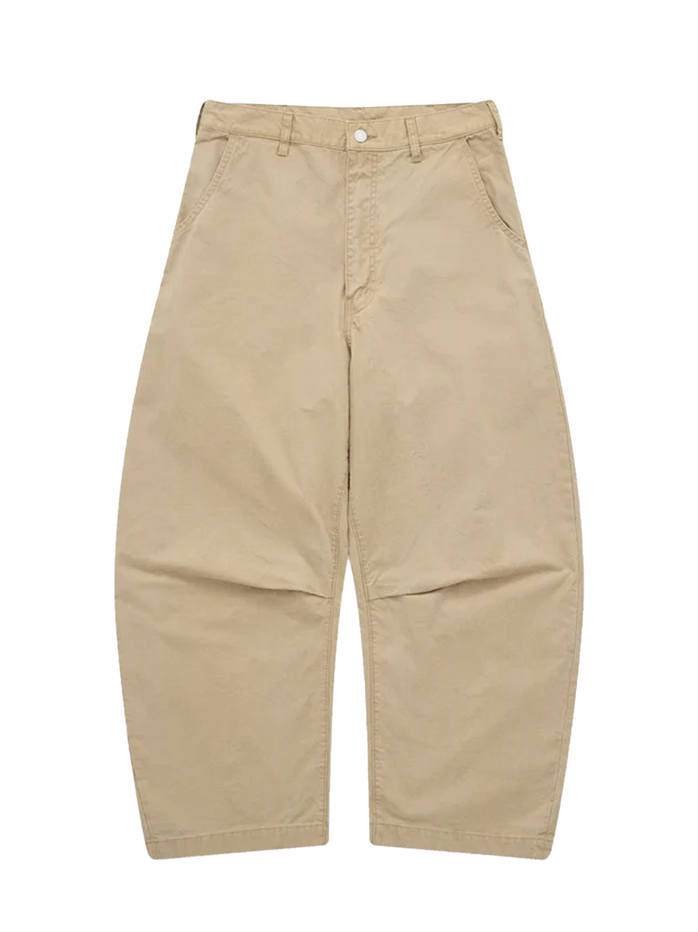 Men's Curved Hem Jeans Beige