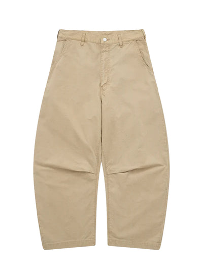 Men's Curved Hem Jeans Beige