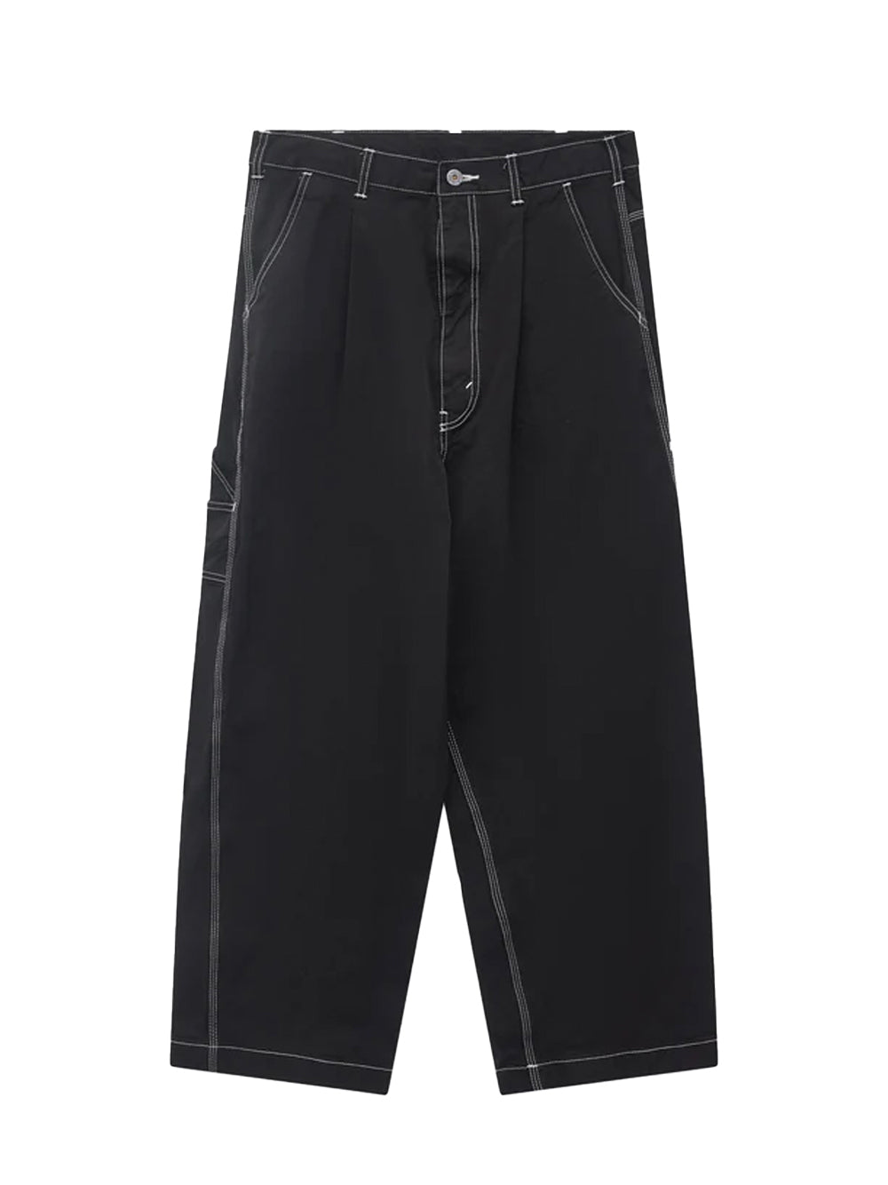 Men's Top Stitch Work Trousers Black