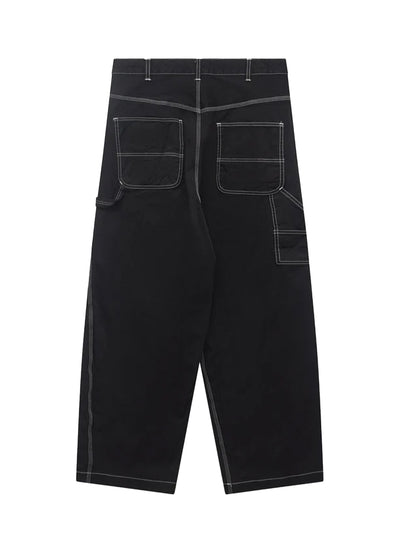 Men's Top Stitch Work Trousers Black