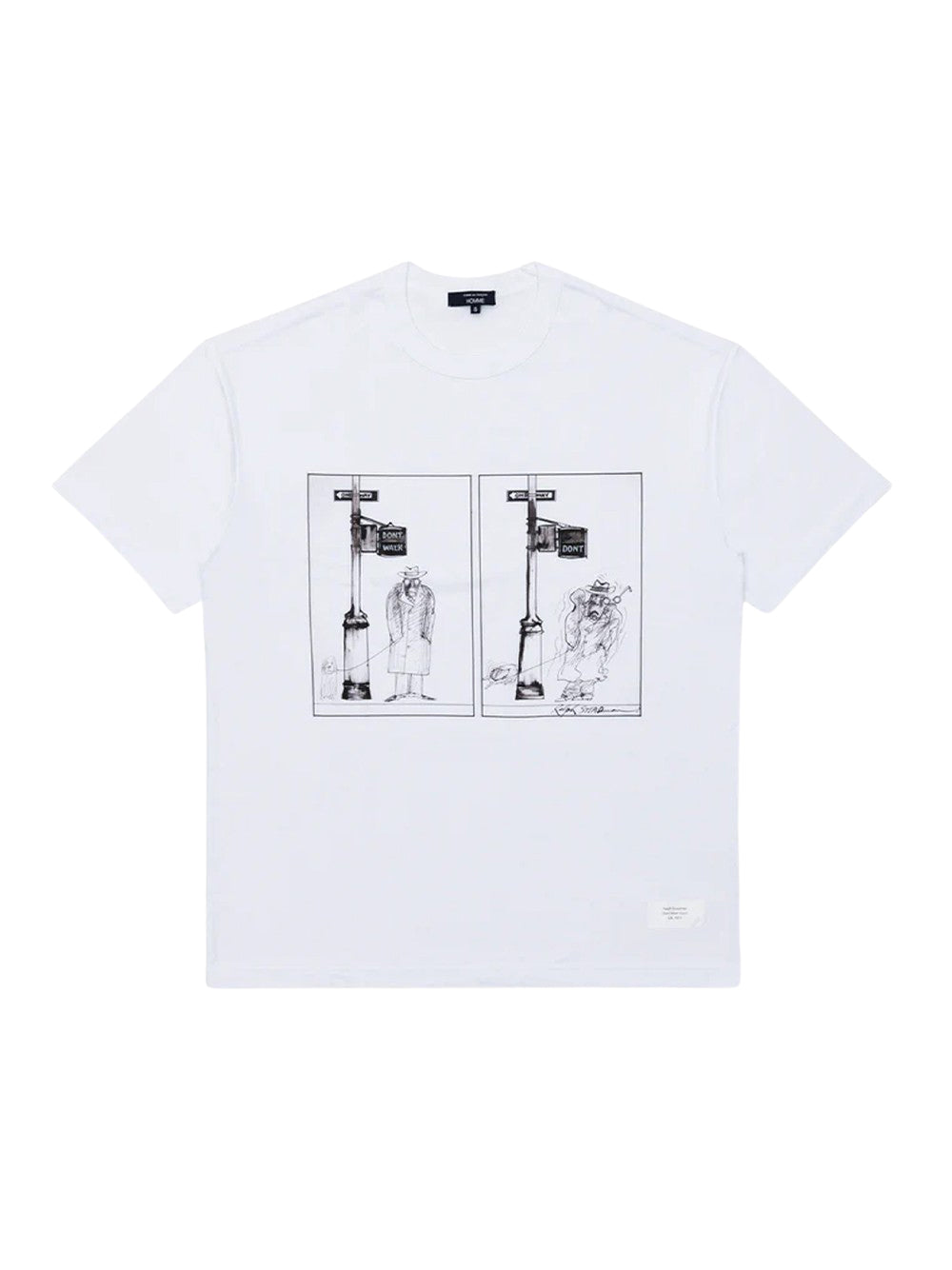 Cotton Jersey Garment Print White X Black