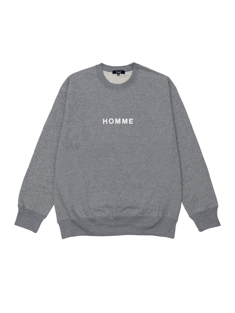 Cotton Terry Cloth Garment Print T-Shirts Top Grey