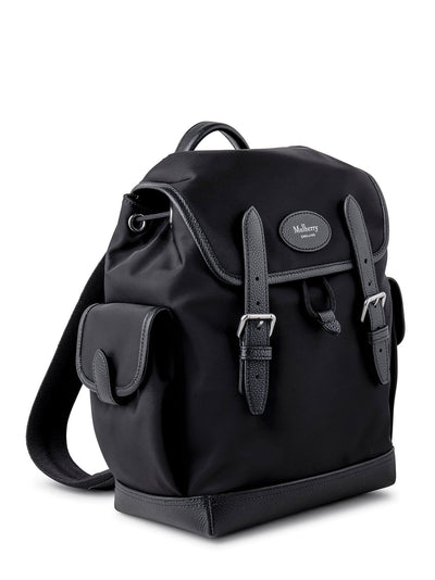Mini Heritage Nylon Backpack (Black)