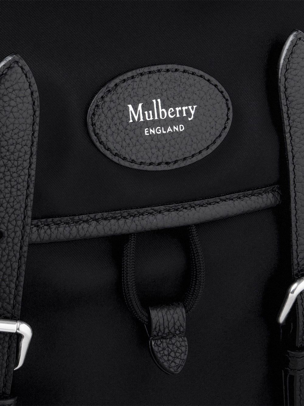 Mini Heritage Nylon Backpack (Black)