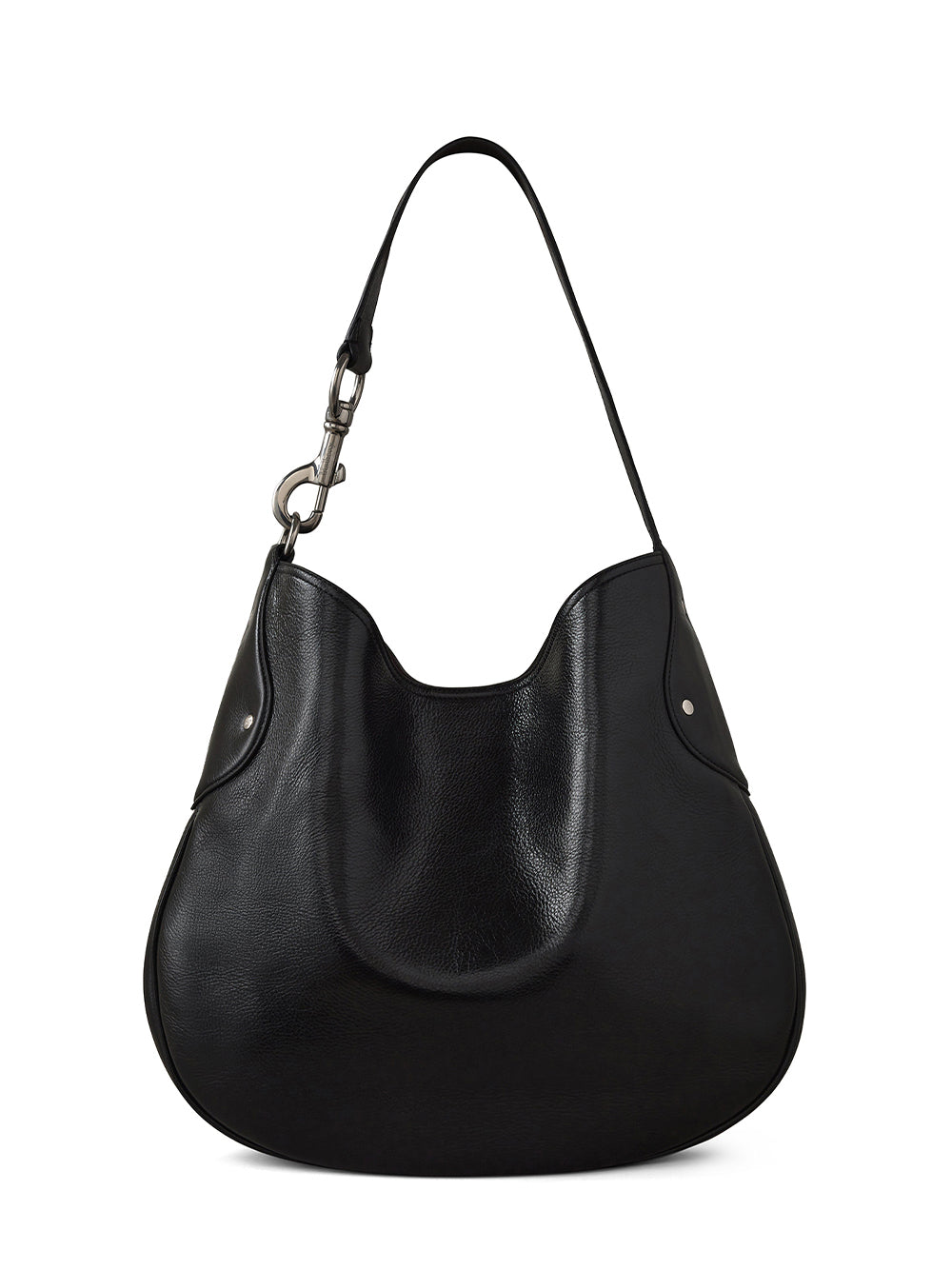 Hackney Shoulder Bag (High Shine Black)