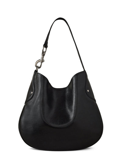 Hackney Shoulder Bag (High Shine Black)