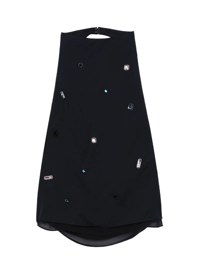 Halo Gem Halter Top (Midnight)