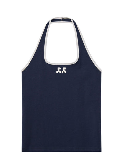 Halter Neck Sleeveless (Navy)