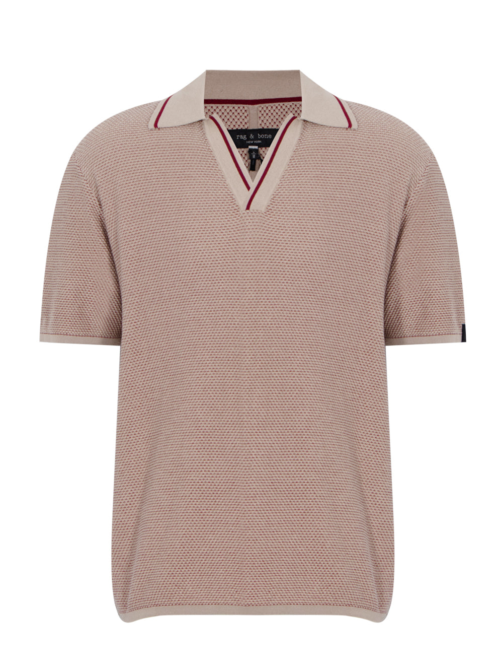 Hamlin Short Sleeve Johnny Collar Polo (Desert)