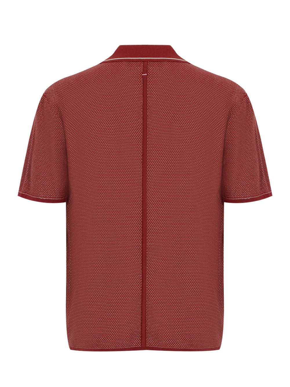 Hamlin Short Sleeve Johnny Collar Polo (Maroon)