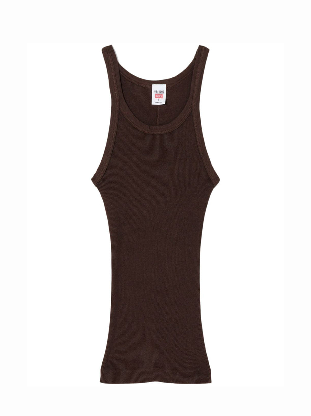 Hanes Ribbed Tank (Cocoa)