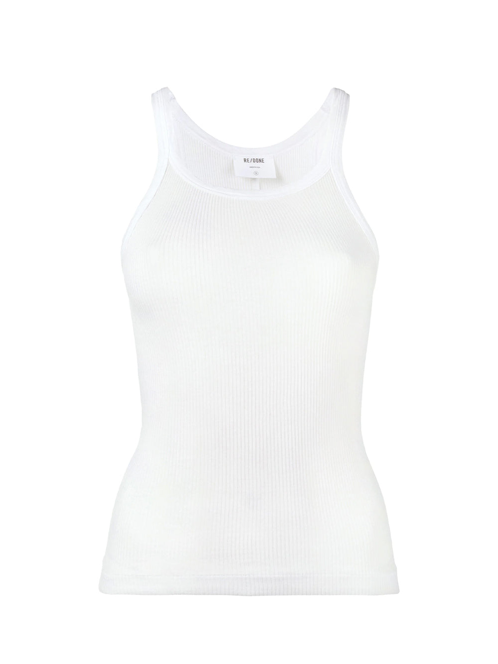 Hanes Ribbed Tank (Optic White)