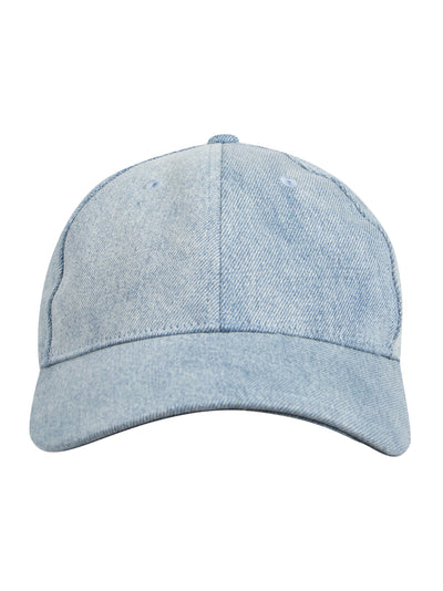 Harlow Baseball Cap (Light Wash Denim)