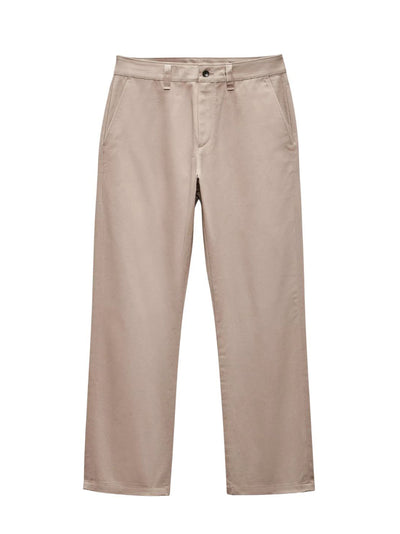 Haydon Straight Fit Cotton Chino Pants (Taupe)