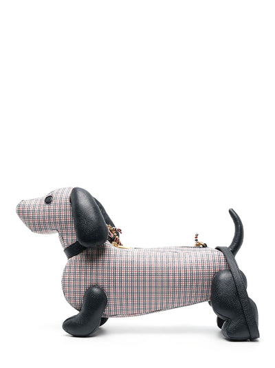 Hector Check-Pattern Zipped Tote Bag (RWB/White)