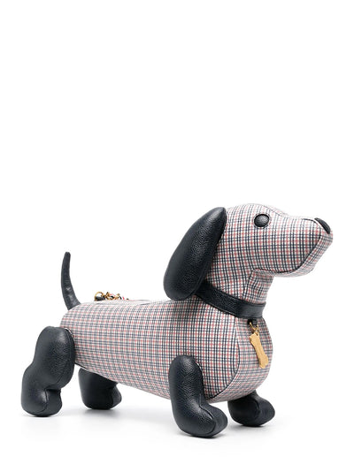 Hector Check-Pattern Zipped Tote Bag (RWB/White)