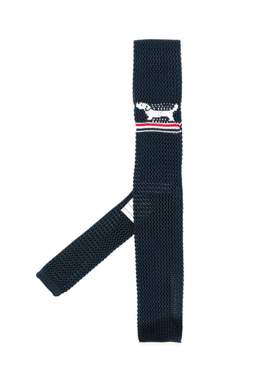 Hector Icon Silk-Jacquard Tie (Navy)