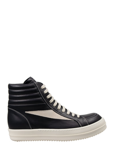 High Vintage Cotton Sneakers (Black/Milk)
