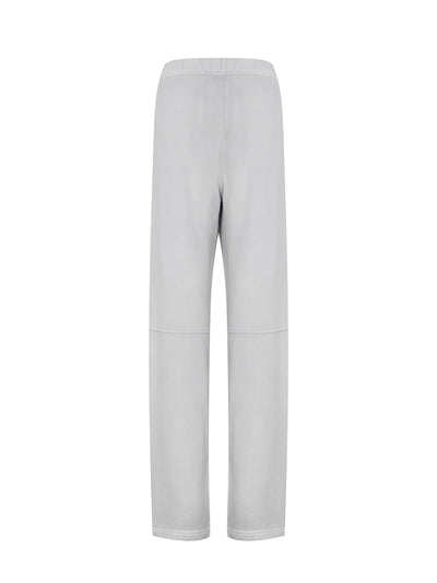 High Waisted Sweatpant in Classic Terry (Washed Smoke White)