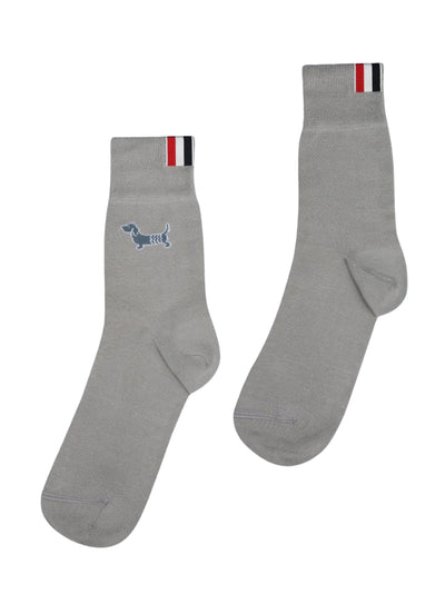 Holiday Hector Cotton Crew Socks (Light Grey)