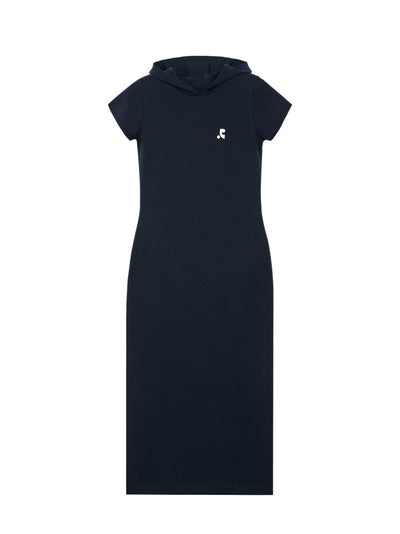 Hood Maxi Dress (Navy)