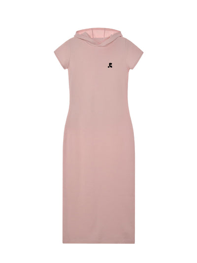 Hood Maxi Dress (Pink)