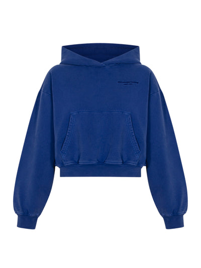 Hoodie with Bubble Logo (Washed Scuba Blue)