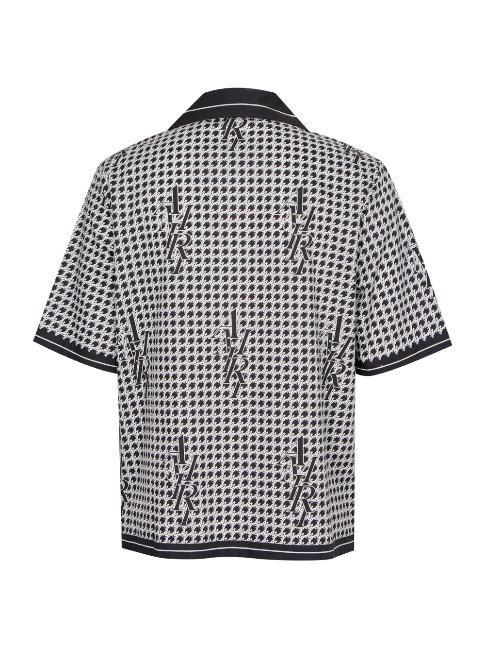 Houndstooth Poplin Shirt (Black)