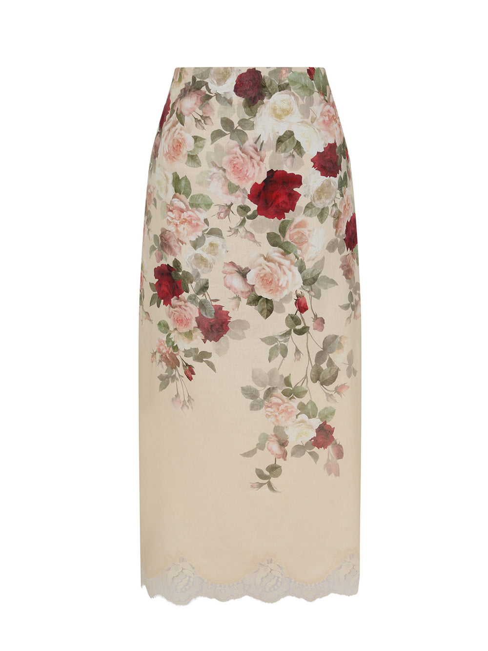 Hypnotic Pencil Skirt (Cream Cascade)