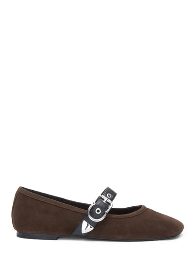 ID Mary Jane Flat (Chocolate)