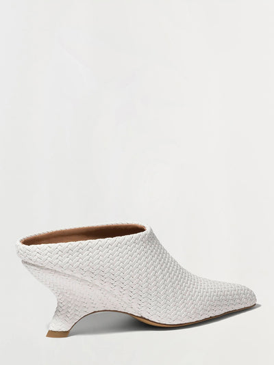 Shadow Woven Mule Ivory