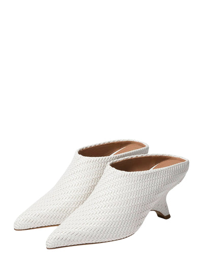 Shadow Woven Mule Ivory