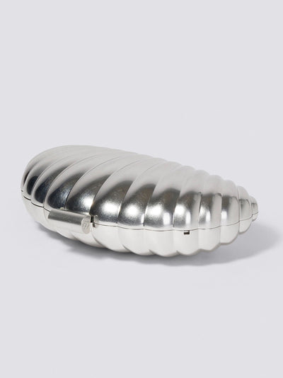 Monet Shell Clutch Silver