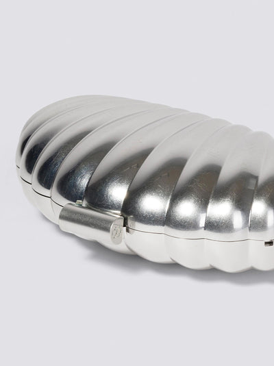 Monet Shell Clutch Silver