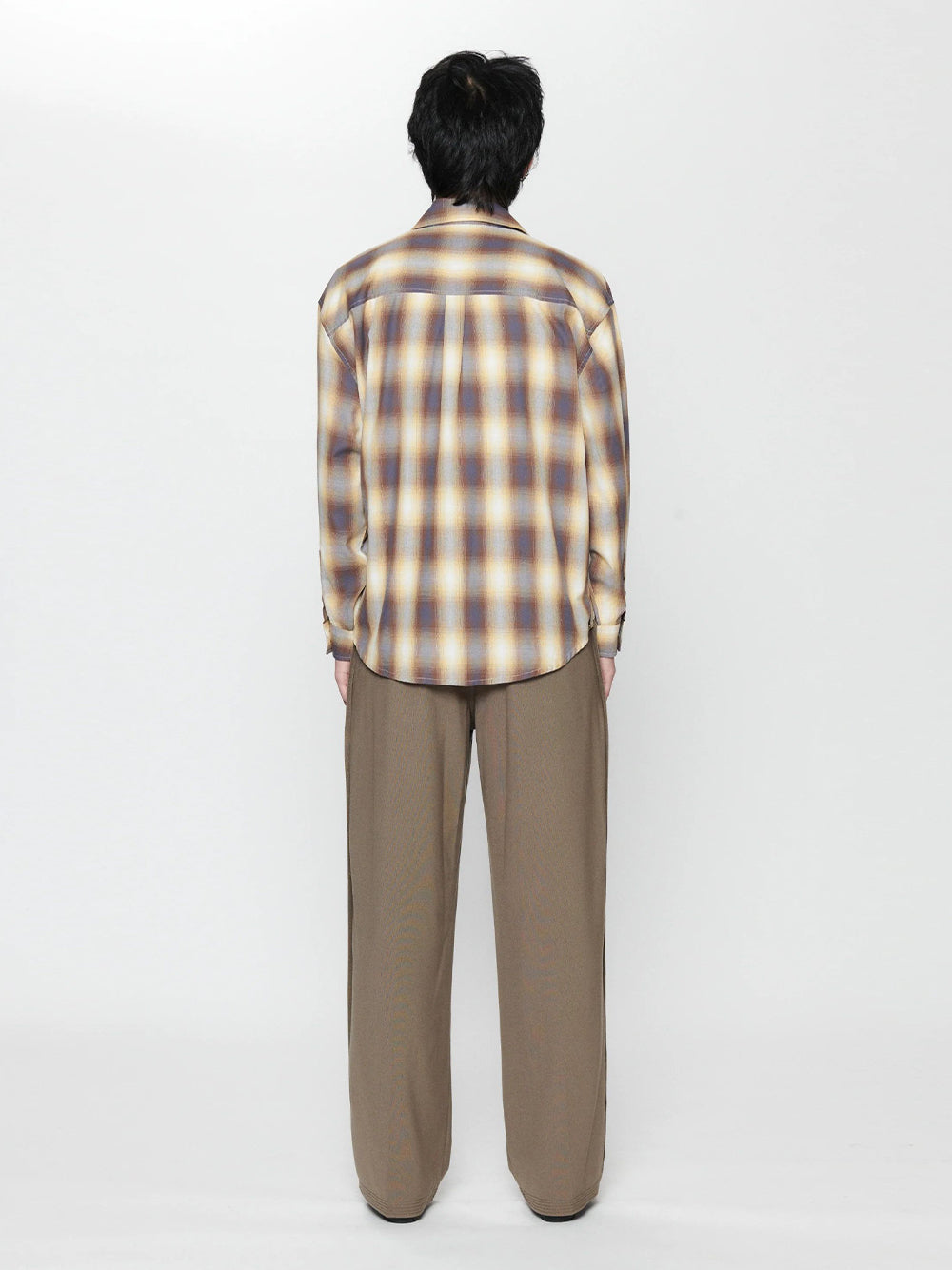 Big Long Sleeve Shirt Sun Plaid