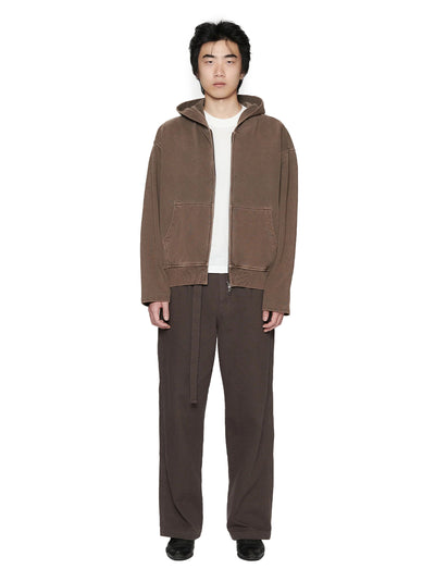 Star Zip Hoodie Chocolate