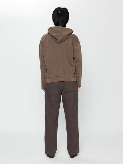 Star Zip Hoodie Chocolate