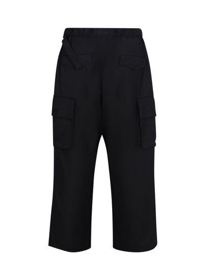 Y-3 M Refined Wool Cargo Pants Black