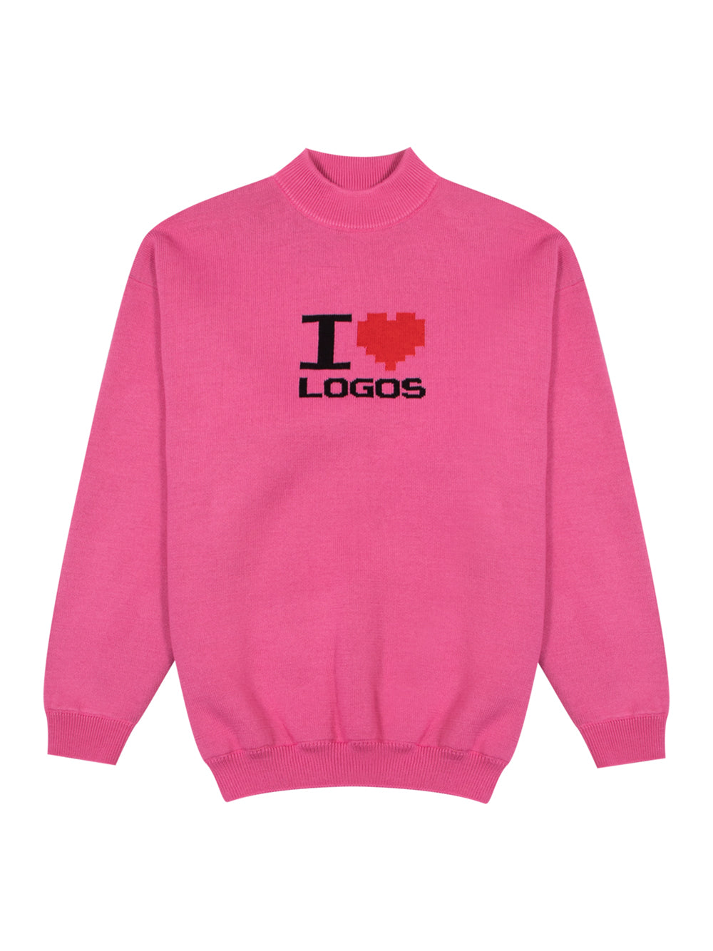 I Love Logos Sweater (Hot Pink)