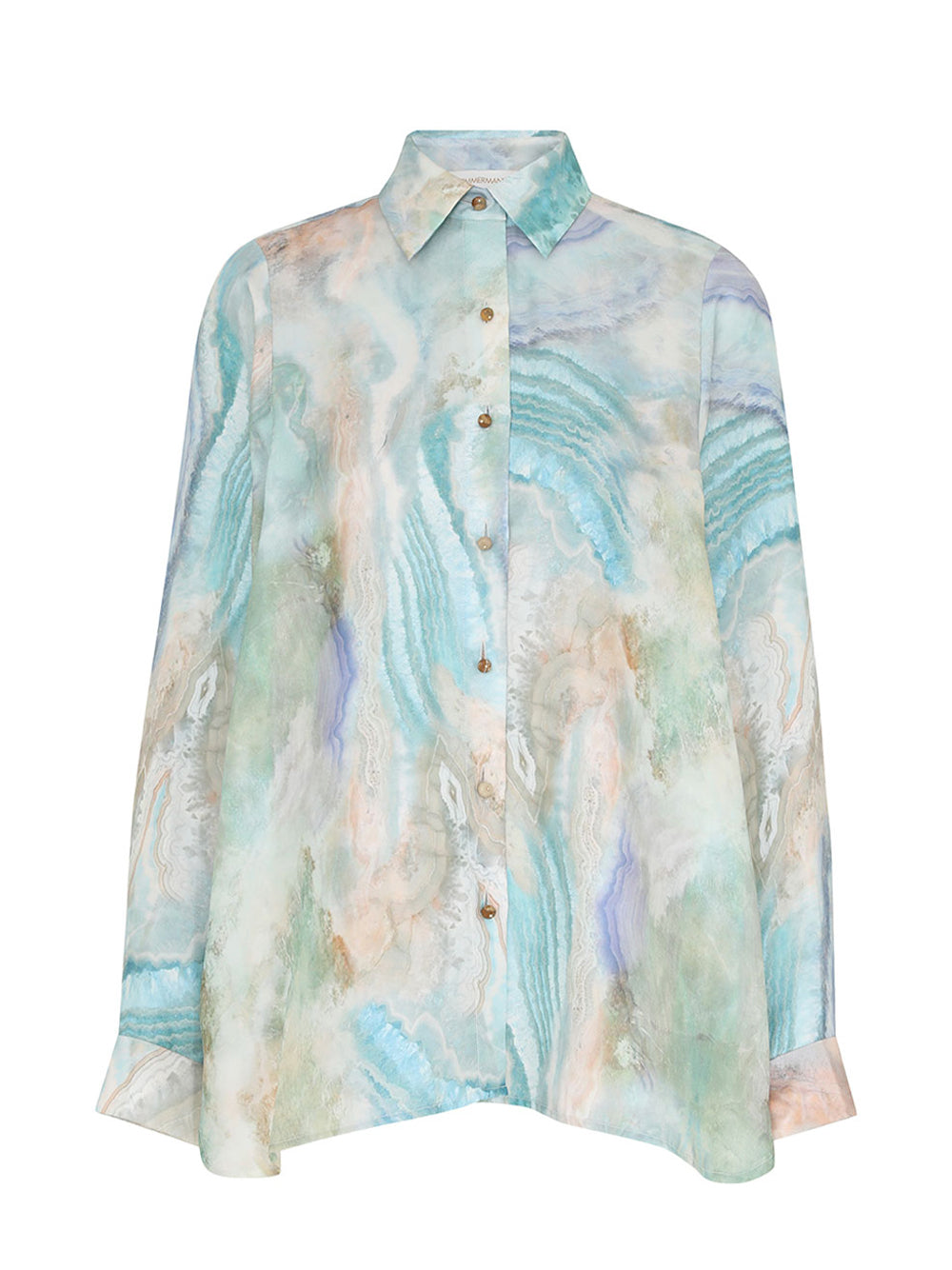Illustration Man Style Shirt (Blue Agate)
