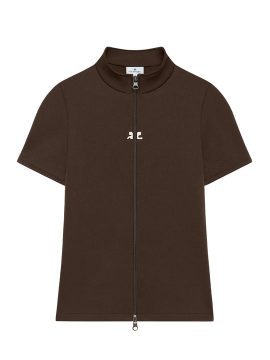 Interlock Tracksuit Top (Chocolate)